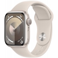 Apple Watch Series 9 41mm Aluminum Case with Sport Band (Starlight)